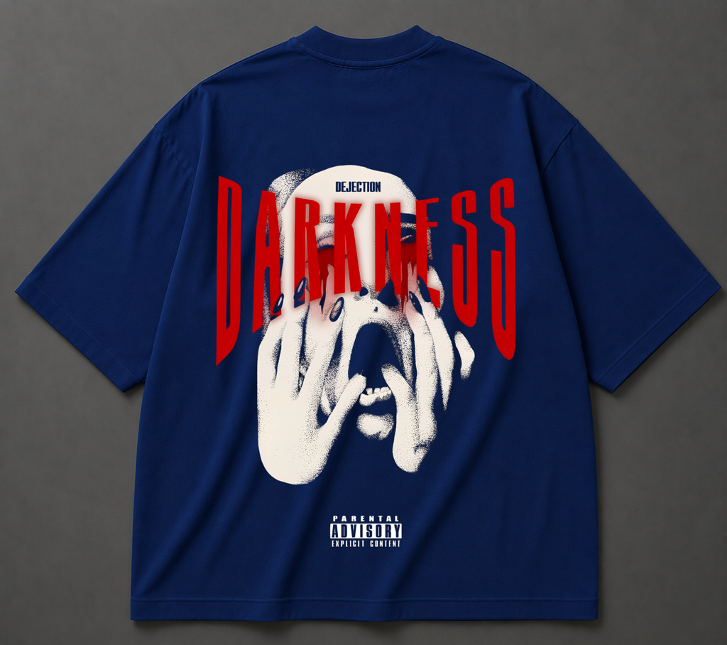 Darkness Graphic Oversized T-Shirt – Premium Cotton Streetwear