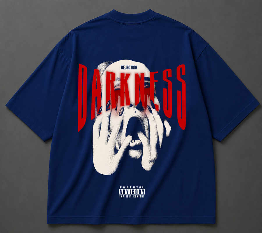 Darkness Graphic Oversized T-Shirt – Premium Cotton Streetwear