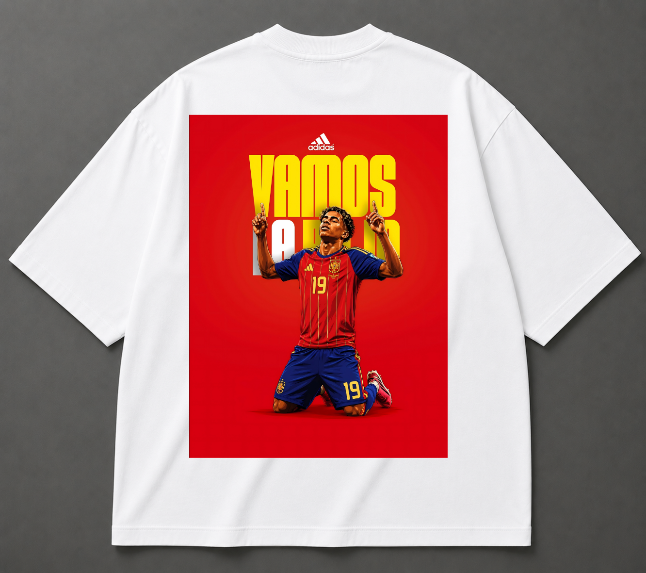 VAMOS Football Graphic Oversized T-Shirt – Premium Streetwear Tee