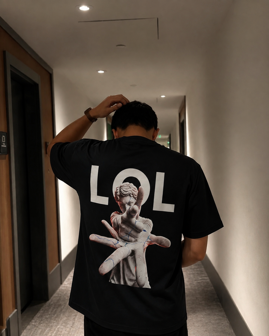 LOL Oversized T-Shirt – Premium Cotton Graphic Streetwear