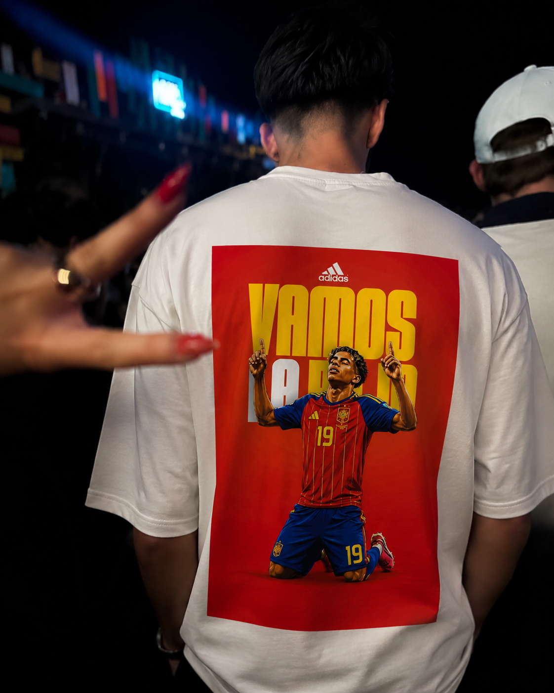 VAMOS Football Graphic Oversized T-Shirt – Premium Streetwear Tee