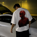 Red Abstract Graphic Oversized T-Shirt – Premium Streetwear Tee