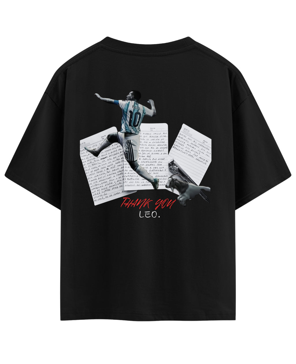 Black Oversized T-shirt Back Design
