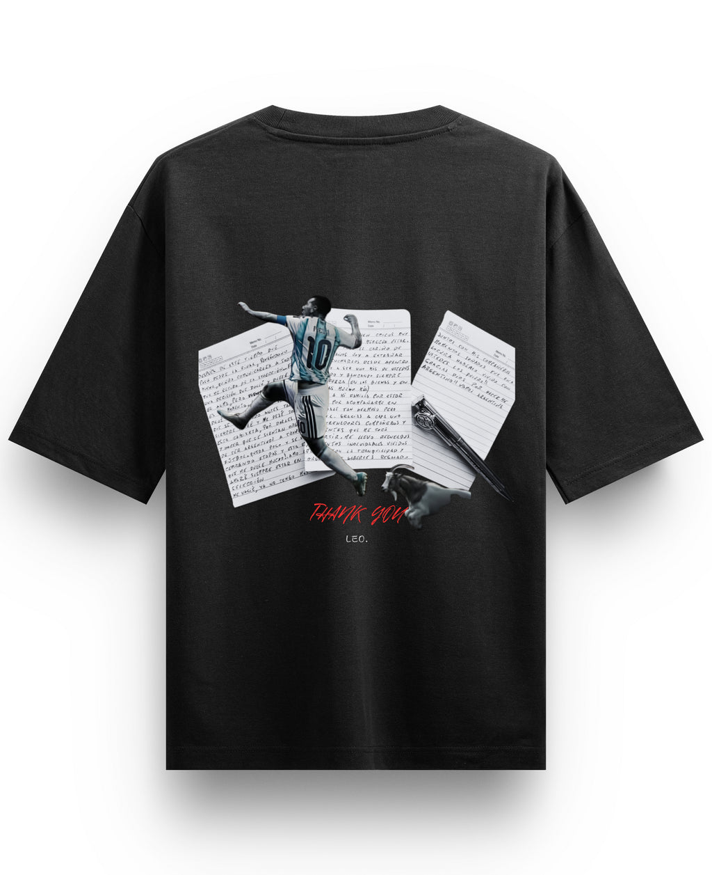 Black Oversized T-shirt Back Design